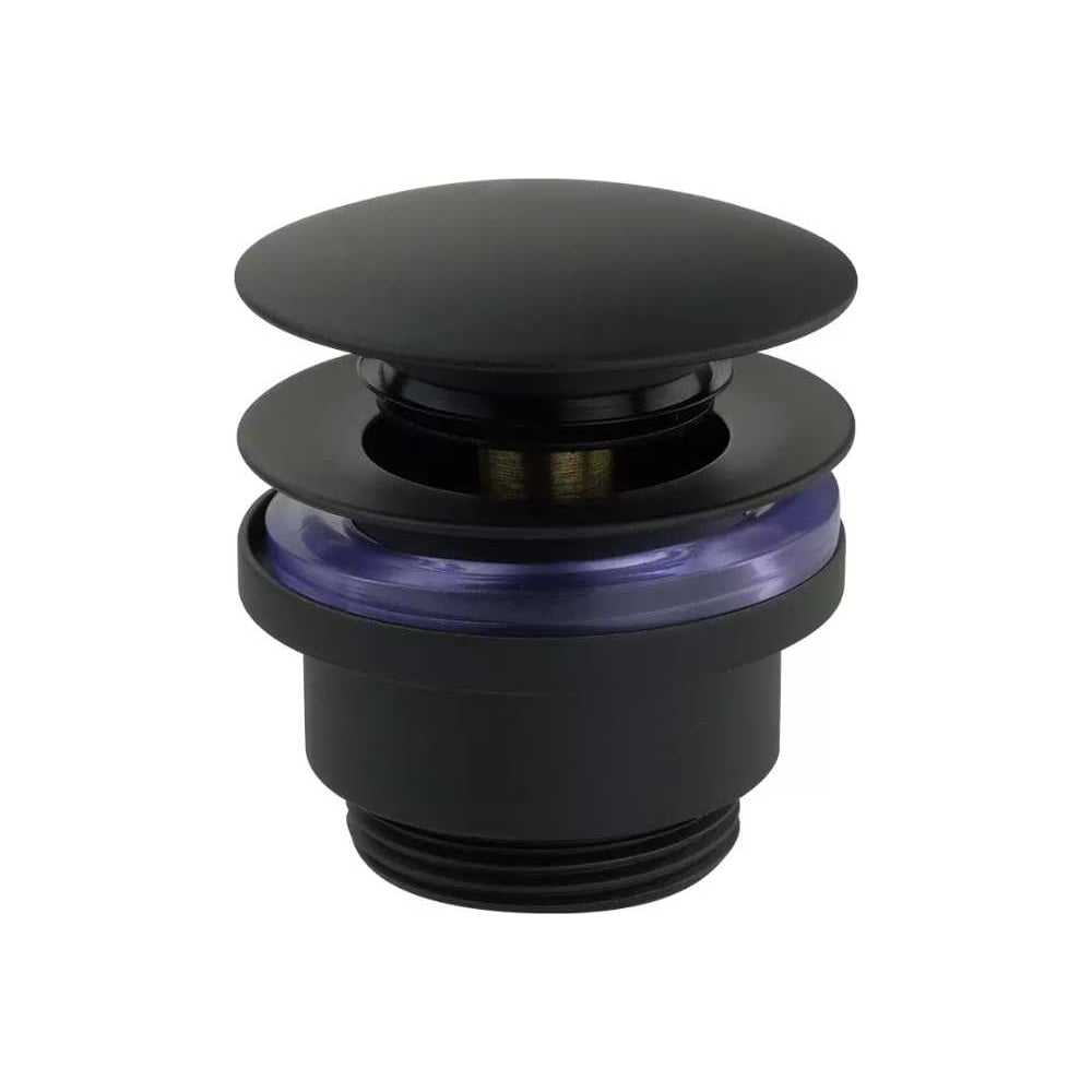 Изображение товара Донный клапан VERAGIO SBORTIS clic-clac 1 1/4 латунь черный матовый