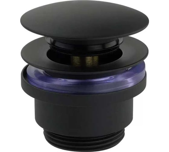 Изображение товара Донный клапан VERAGIO SBORTIS clic-clac 1"1/4 латунь, универсальный, черный матовый VR.SBR-8002.MB