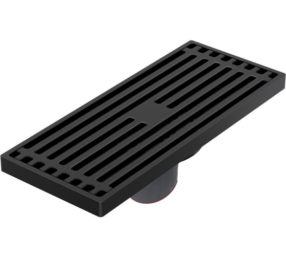 Изображение товара Сливной трап для душа ORANGE 80x200 мм, черный TR01-009b