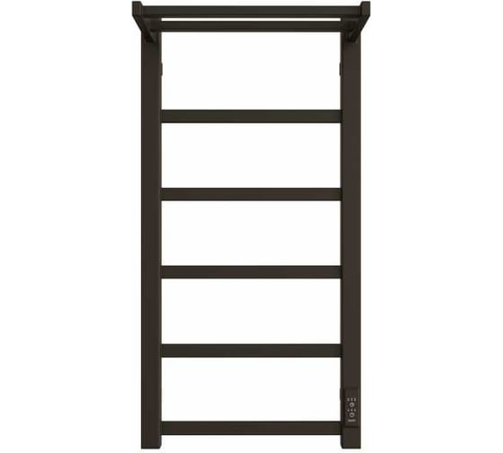 Изображение товара Полотенцесушитель Двин fj plaza neo 80/40 электрический к диммер квадрат, чёрный матовый 4657771770111