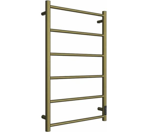 Изображение товара Полотенцесушитель Двин j neo 80/50 электрический 1"-1/2" к диммер, состаренная бронза матовая 4657795054655