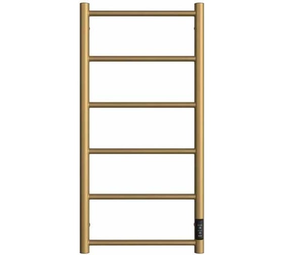 Изображение товара Полотенцесушитель Двин j neo 80/40 электрический 1"-1/2" к диммер, состаренная бронза матовая 4657795054679