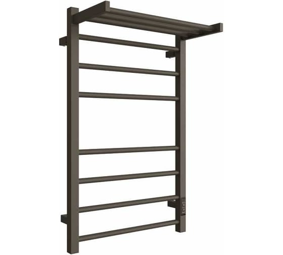 Изображение товара Полотенцесушитель Двин fs plaza neo 80/50 электрический к диммер квадрат, графит 4657795054457