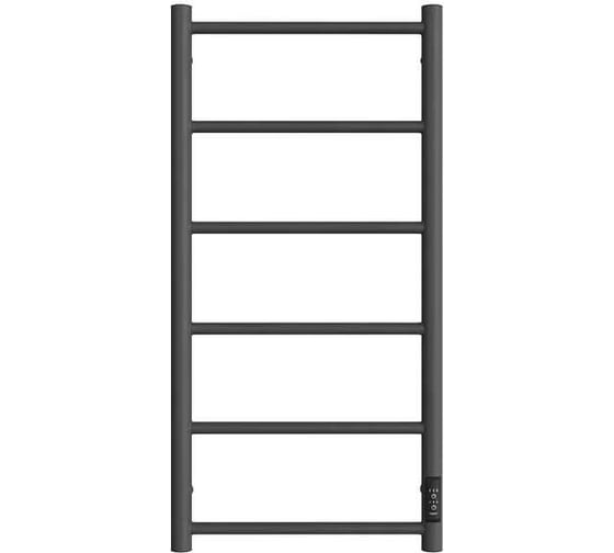 Изображение товара Полотенцесушитель Двин j neo 80/40 электрический 1"-1/2" к диммер, графит 4657795054662