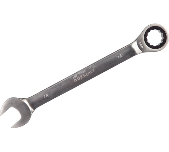 Изображение товара Комбинированный ключ с трещоткой 24мм AV Steel  AV-315024