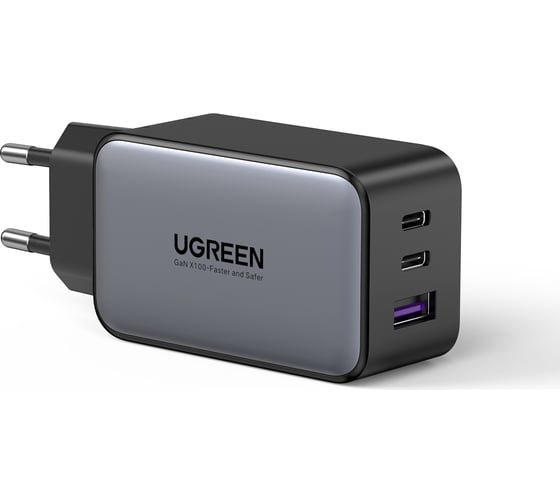 Изображение товара Сетевое зарядное устройство Ugreen USB A +2 USB C 65 W GAN Tech Fast Charger 10335