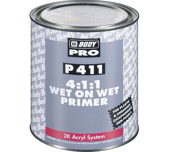 Изображение товара Грунт HB BODY Body P411 WET ON WET белый 1л 4111100001