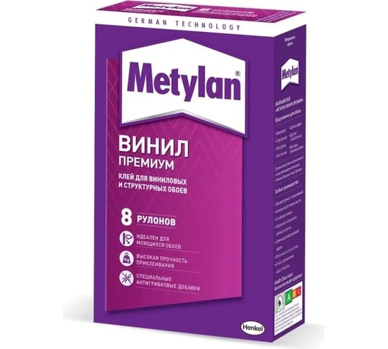 Изображение товара Клей для обоев Метилан 1518429 Винил Премиум 250 г Б0057029