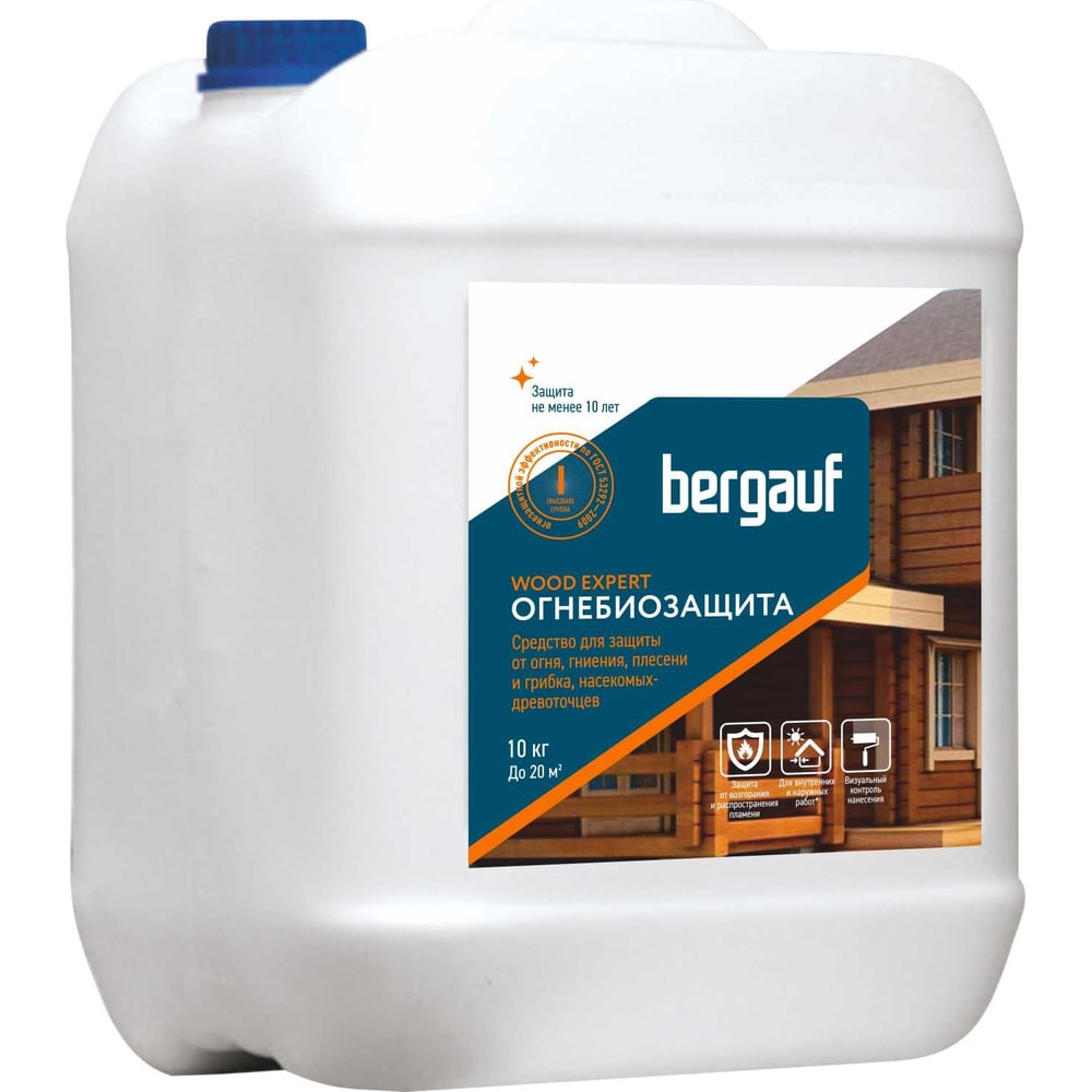 Изображение товара Деревозащитное средство Bergauf wood expert, 10 кг 80081