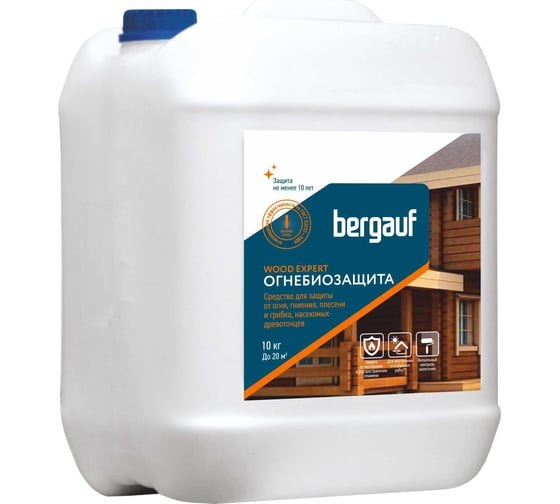 Изображение товара Деревозащитное средство Bergauf wood expert, 10 кг 80081