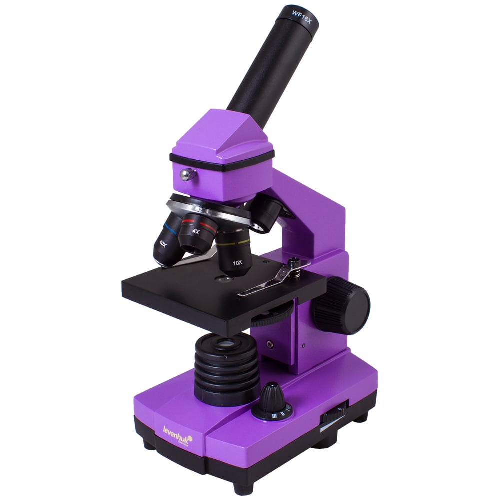 Микроскоп Levenhuk микроскоп школьный эврика 40х 320х инвертированный аметист