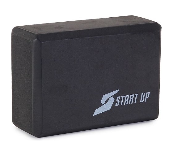 Изображение товара Блок для йоги Start Up eg01 р 22x15.2x7.6 см, черный 4690222168204