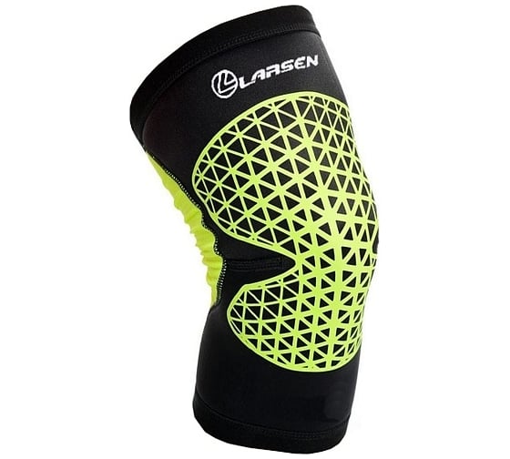 Изображение товара Суппорт колена Larsen nt60016 черный/лайм, р.M 4690222169690