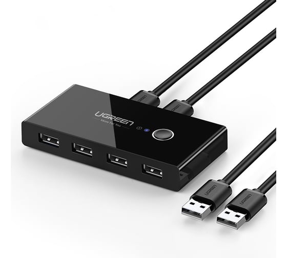 Изображение товара Разветвитель портов Ugreen с переключателем 4 х USB 2.0 30767