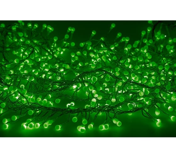 Изображение товара Гирлянда Neon-Night Мишура 6м, прозрачный ПВХ, 576 LED Зеленые 303-614