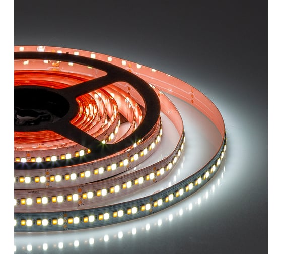 Изображение товара Светодиодная лента MAKSILED mix 5м, 24в, 23вт/м, smd2835, 240д/м, ip20, 85-95лм/вт, подложка 12мм, 2700k+6000k ML-R240-2835-ADJ