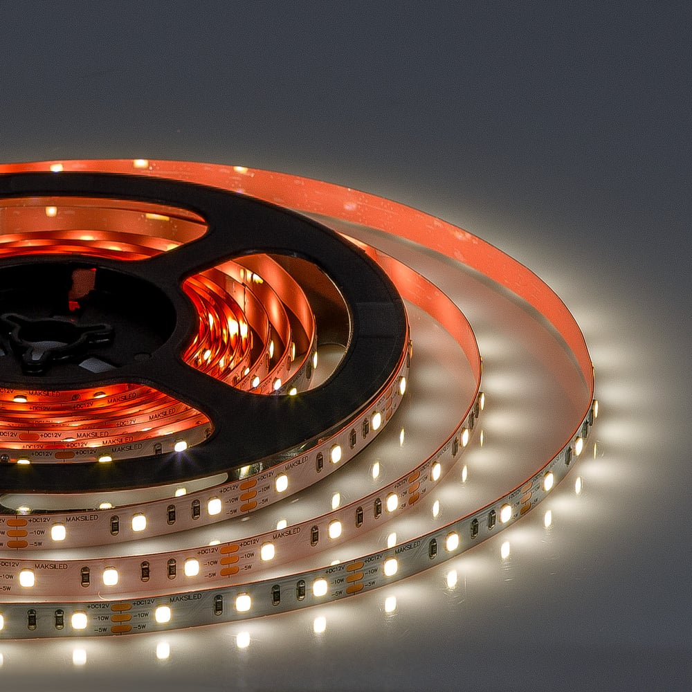 Изображение товара Светодиодная лента MAKSILED 5м 12В 2835 60д/м IP20 дневной белый