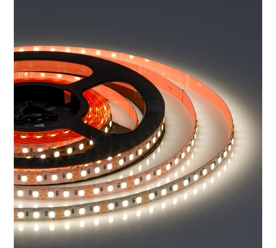 Изображение товара Светодиодная лента MAKSILED 5м, 12в, 5-14вт/м, smd2835, 120д/м, ip20, 122лм/вт, подложка 8мм, 4000к ML-R120-2835-SA-MULTI-NW-S