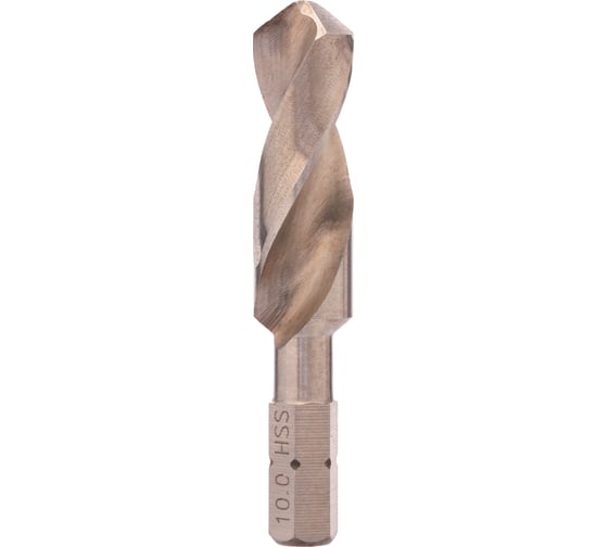 Изображение товара Сверло по металлу Hex-1/4 10x54/38 мм, HSS-G, 118 гр. VOLKEL V67198
