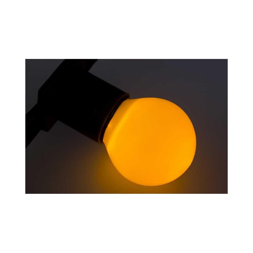 фото Лампа neon-night шар e27 3 led диаметр 45 желтая 405-111