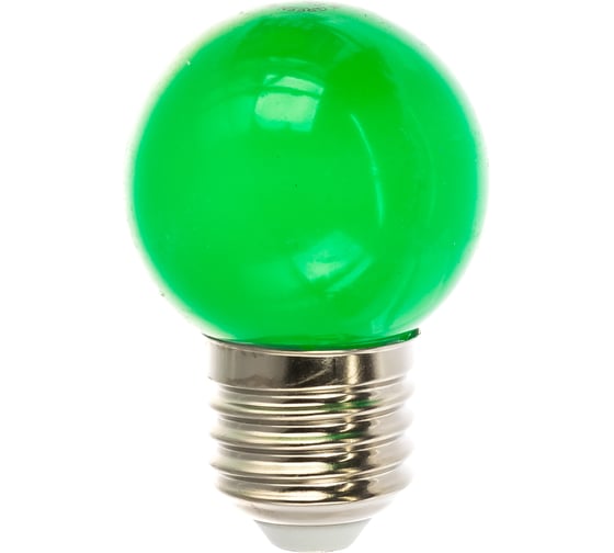 Изображение товара Лампа светодиодная Neon-Night d=45мм E27 5LED 2Вт зеленый 230В 405-114