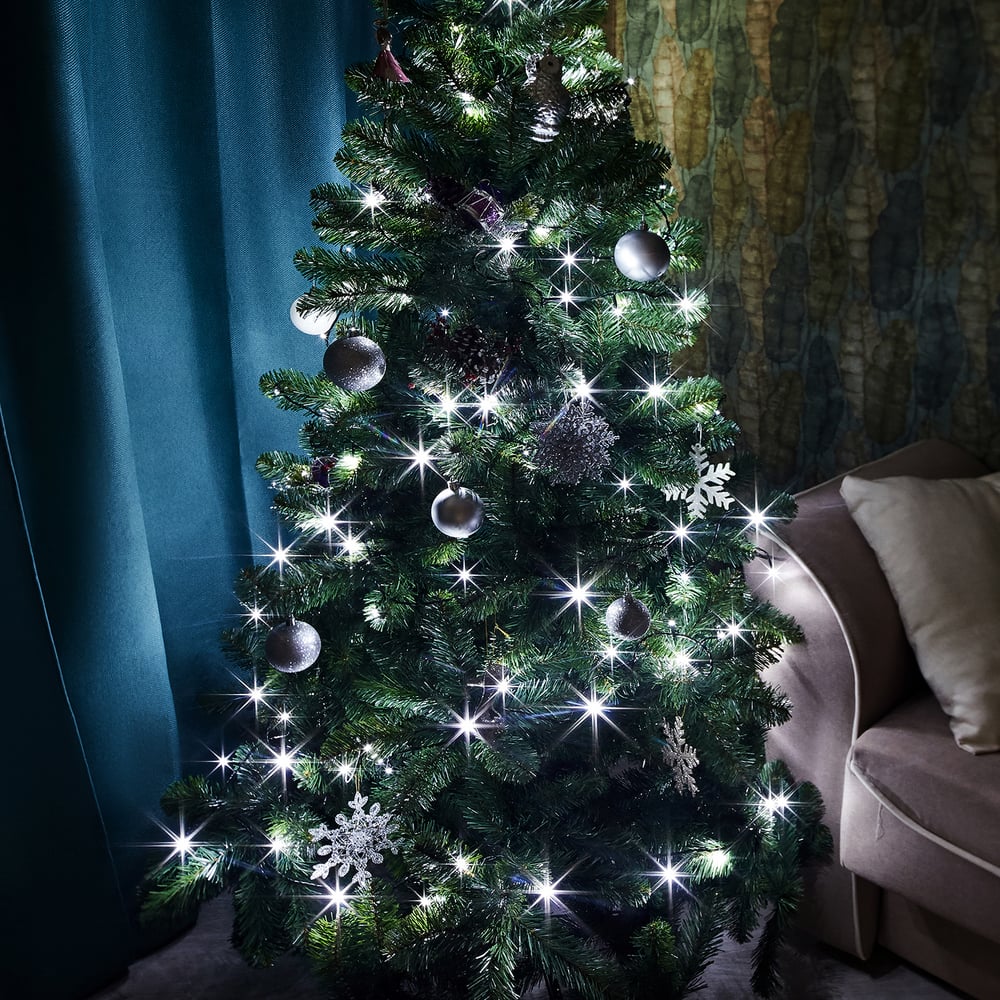 Изображение товара Гирлянда-нить Neon-Night 15м, 120 LED, белые, темно-зеленый