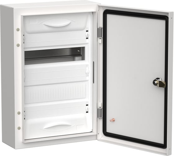 Изображение товара Корпус IEK Titan 5 щрн-24 (1x24) 460x310x140, ip54, белый, металлический TI5-50-N-024-54