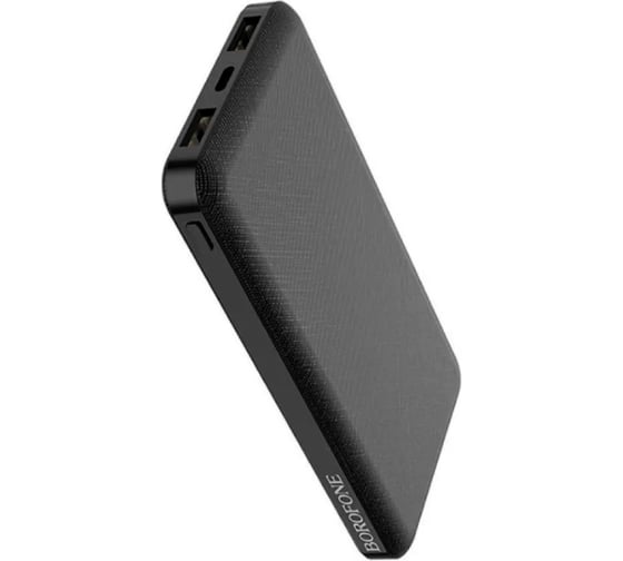Изображение товара Внешний акб Borofone bt20 powerful 10000mah, 2хusb, 2а, li-pol, черный 0L-00054016