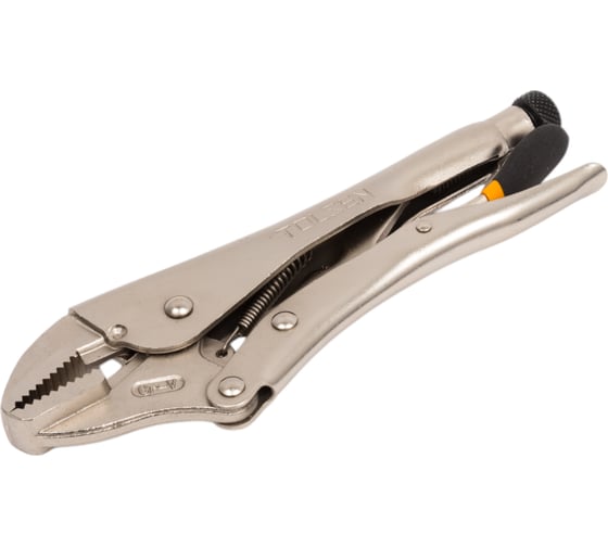 Изображение товара Зажим с фиксатором TOLSEN 250 мм, с прямыми губками 10048