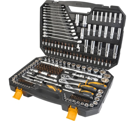 Изображение товара Универсальный набор инструментов TOLSEN 216 предметов 15147