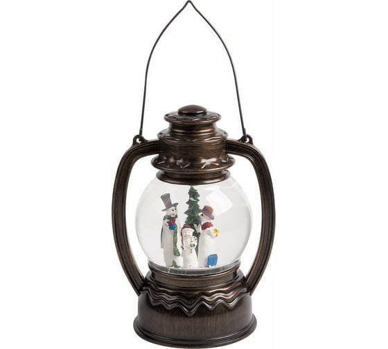 Изображение товара Декоративный фонарь с эффектом снегопада и подсветкой Neon-Night Снеговики 501-061