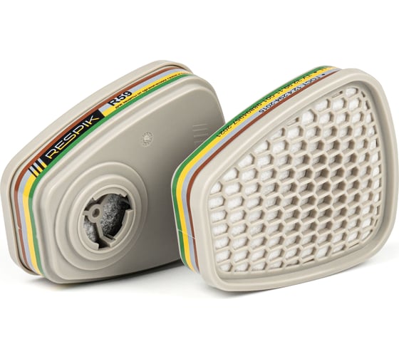 Изображение товара Противогазовый фильтр RESPIK 2шт, класс защиты А1B1E1K1 RS59