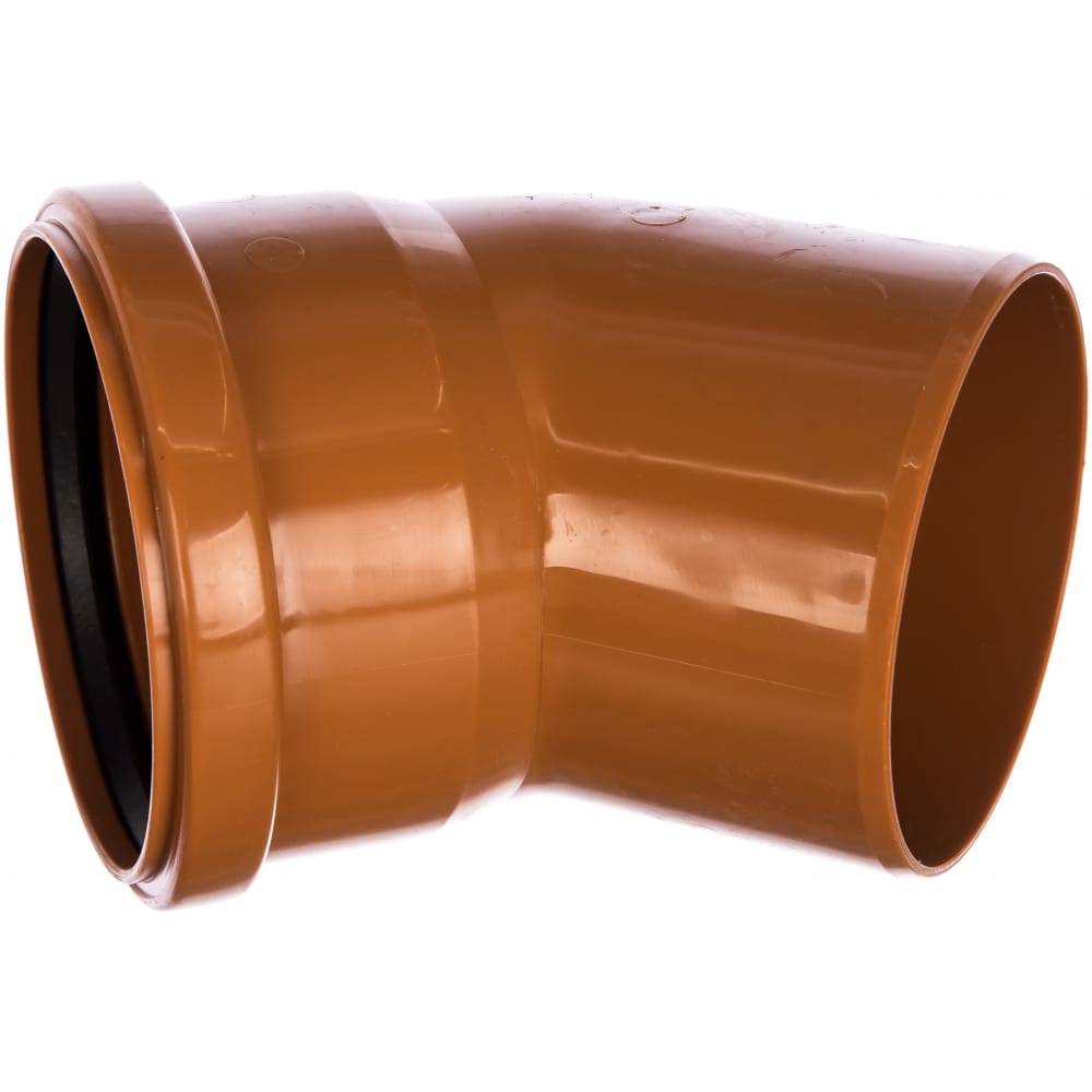 Отвод для наружной канализации PRO AQUA отвод хемкор d110 мм 45° пластиковый для наружной канализации