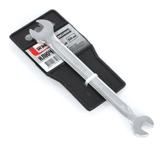 Изображение товара Рожковый гаечный ключ REDMARK 8x9 мм, холодный штамп, CR-V RM3240301