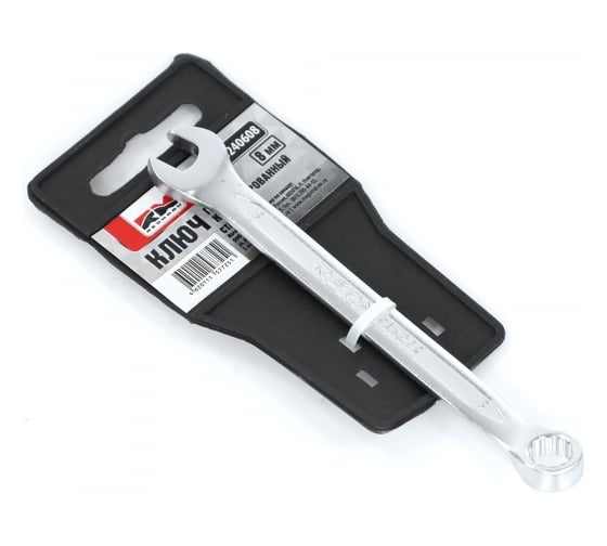 Изображение товара Комбинированный гаечный ключ REDMARK 8x8 мм, холодный штамп, CR-V RM3240608