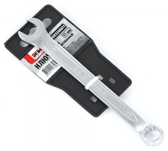 Изображение товара Комбинированный гаечный ключ REDMARK 11x11 мм, холодный штамп, CR-V RM3240611