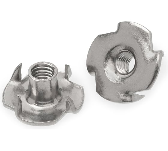 Изображение товара Гайка KREPFIELD нержавеющая, М5x8 art 9260, А2, мебельная забивная 20 шт. в упак. 9260А2ГАЙКАМ5Х8-20