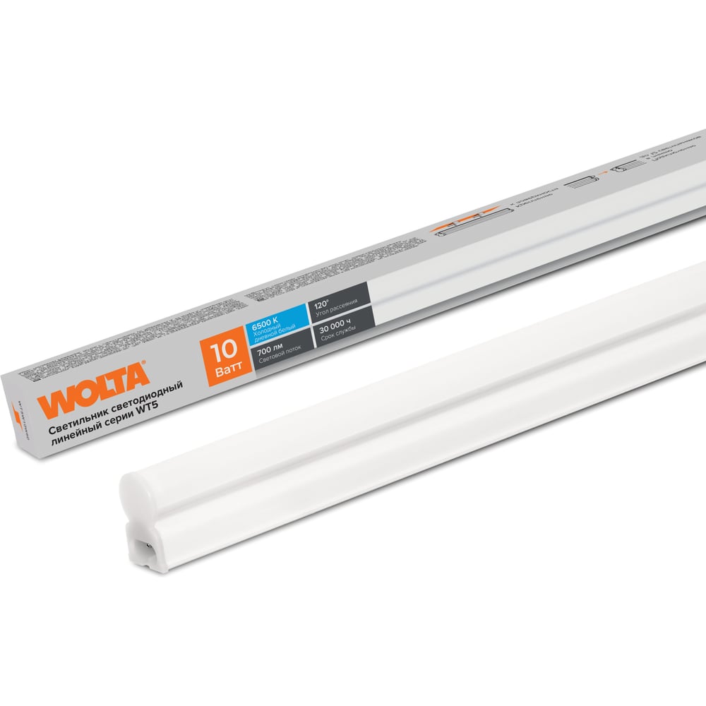 Изображение товара Светодиодный светильник Wolta 10 Вт IP20 для потолка и стены холодный белый