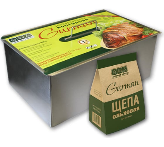 Изображение товара Универсальная коптильня Camping World Gurman размер L, 2 яруса 138206