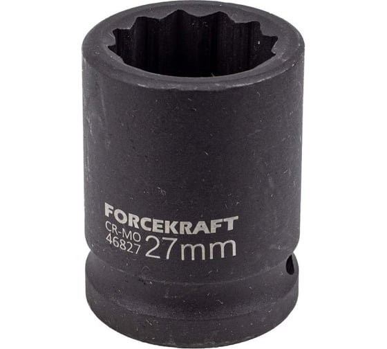 Изображение товара Головка ударная 12-гранная 27 мм, 3/4"DR fk-46827 Forcekraft 56357
