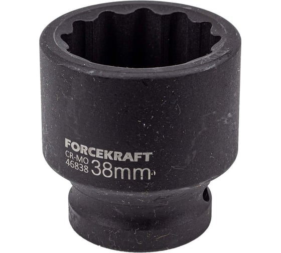 Изображение товара Головка ударная 12-гранная 38 мм, 3/4"DR fk-46838 Forcekraft 56361