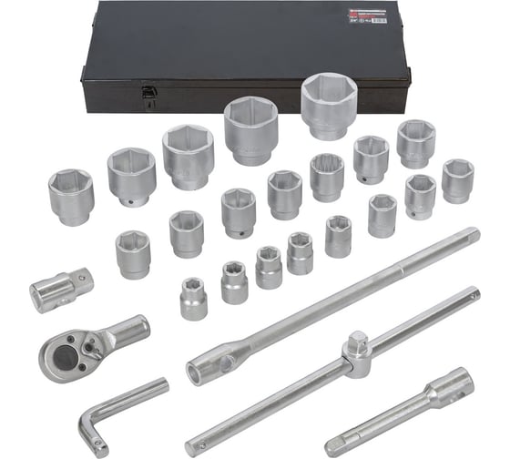 Изображение товара Набор инструментов Forcekraft 3/4 ", 26 пр, 6гр, FK-68263-5(51903)