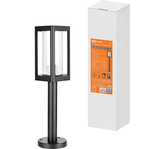 Изображение товара Садово-парковый светильник TDM ELECTRIC "женева" 1x60 Вт, столб, h500 мм, алюминий, прозрачное/черный, Е27, SQ0330-2006