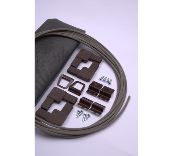 Изображение товара Набор для ремонта москитной сетки KOMFORT москитные системы коричневый 1.4x1.2м НР0015