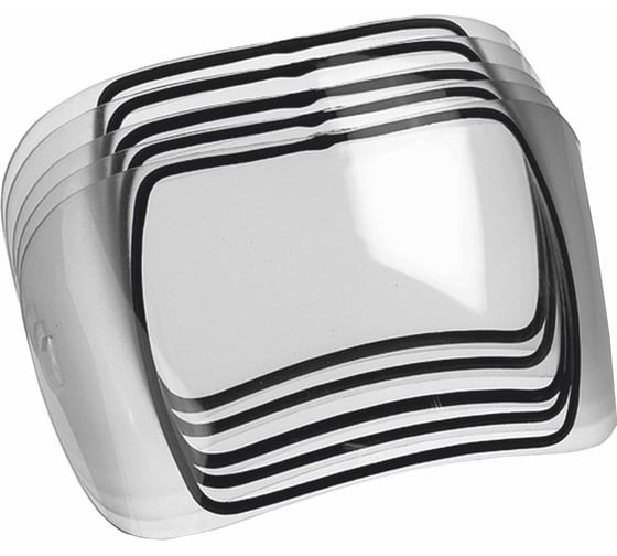 Изображение товара Стекло панорамное покровное (5 шт) к щитку для сварщиков Е684 РОСОМЗ 5000.212