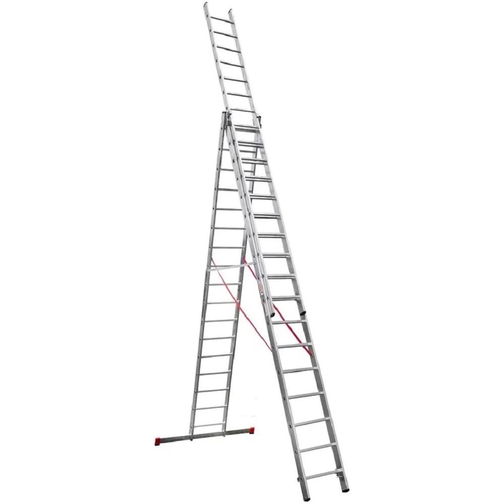 Изображение товара Трёхсекционная усиленная лестница Новая высота 3х11 - профессиональная модель