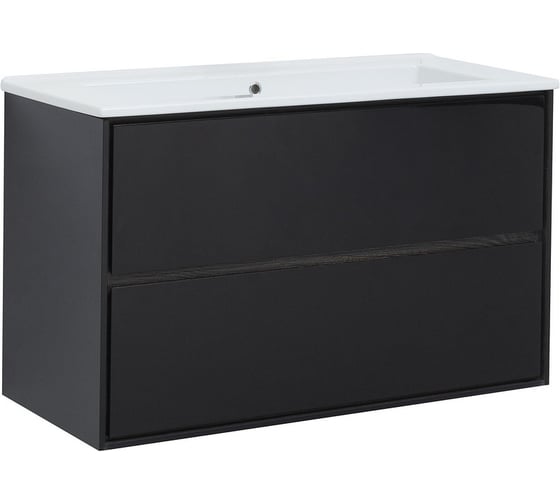 Изображение товара Тумба Aquanet Милан 105 черный глянец 316690 00316690