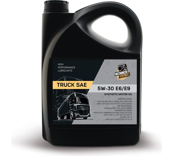 Изображение товара Моторное масло MECHANICAL BROTHERS truck sae 5w-30 e6/e9 5л 4673725543754