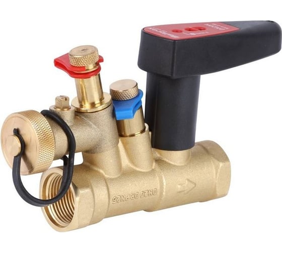 Изображение товара Балансировочный ручной клапан БРОЕН venturi fodrv повышенной пропускной способности с дренажем резьбовой dn 20 pn 25 kvs=5,72 м3/ч RG008SC8JRFI3B