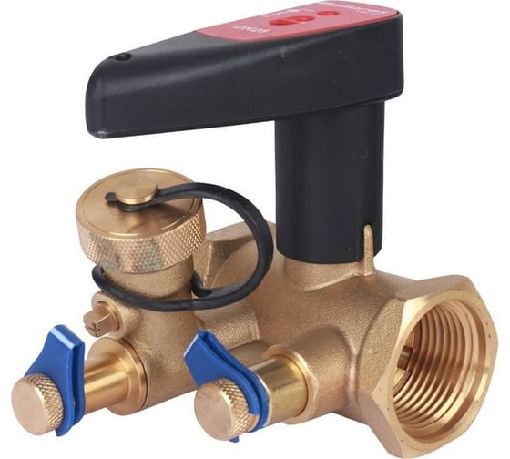 Изображение товара Балансировочный ручной клапан БРОЕН с дренажем v стандартной пропускной способности резьбовой dn 025s pn 25 kvs=7,46 м3/ч RG008N14J1Q2D8